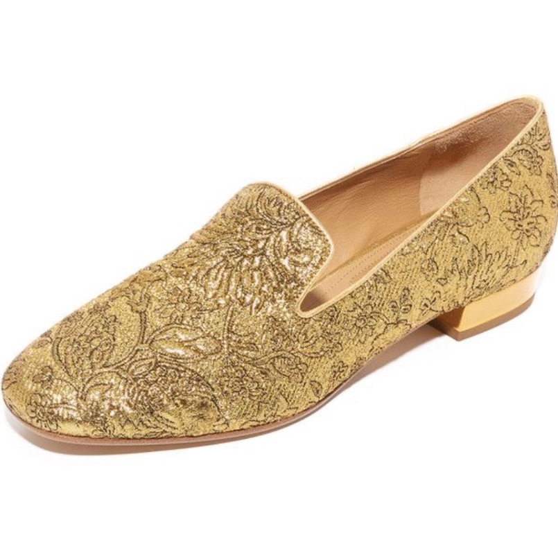 Nwot Michael Kors Roxanne Floral Brocade Loafers